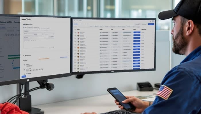 CrewView on mobile and desktop