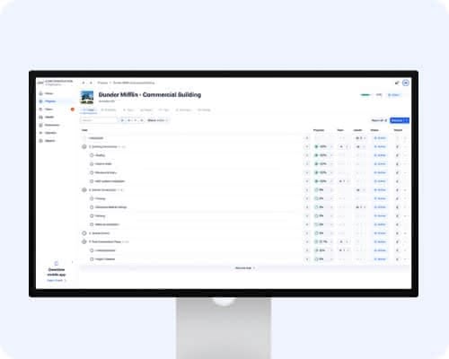 Managing construction projects in CrewView